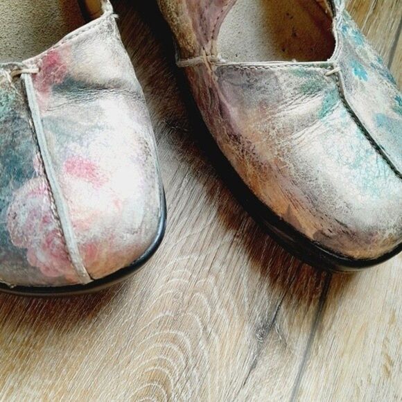 ALEGRIA by PG Lite Comfort Metallic Flat Artsy Floral Work WalkingShoes sz: EU38 - Picture 3 of 9